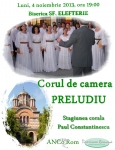 Corul Preludiu deschide Stagiunea Paul Constatinescu
